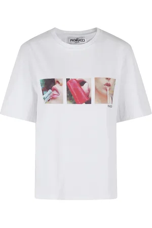 Fiorucci Koszulki, Kobieta, Biały, S, Boxy Fit Popsicle T-Shirt