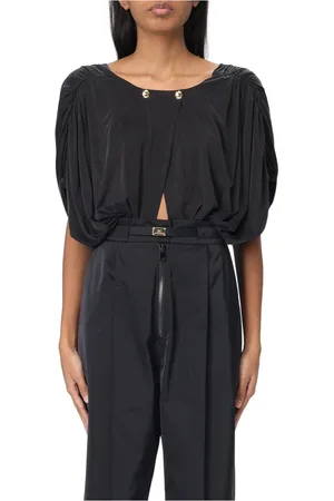 Elisabetta Franchi Kurtki, Kobieta, Czarny, S, Stylowa Kurtka na Trendy Look