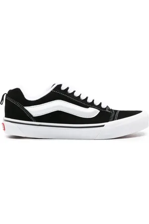 Vans Buty, Mężczyzna, Czarny, 40 1/2 EU, Skóra, Czarne niskoprofilowe sneakersy styl lat 90.