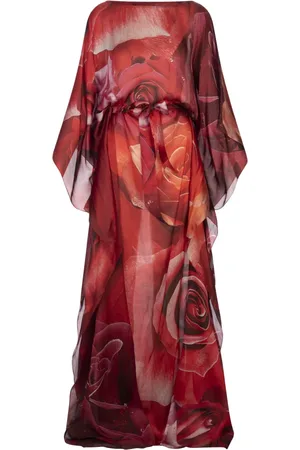 Roberto Cavalli Sukienki, Kobieta, Czerwony, 2XS, Czerwona Jedwabna Sukienka Moda