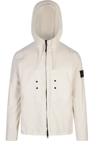 Stone Island Kurtki, Mężczyzna, Beżowy, S, Bawełna, Bawełna Elastan Standardowe Męskie Ubrania