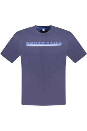 North Sails Koszulki, Mężczyzna, Niebieski, 3XL, Niebieski Baweniany T-shirt dla mczyzn