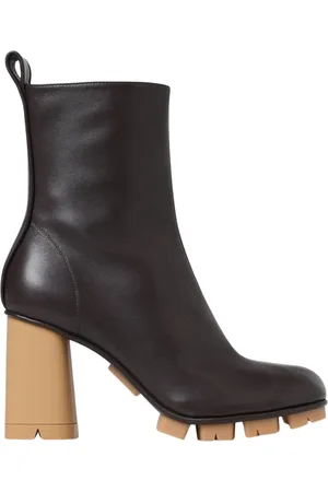 Bottega Veneta Buty, Kobieta, brązowy, 35 EU, Minimalistyczne Skórzane Botki