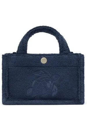Vilebrequin Torebki, Kobieta, Niebieski, ONE SIZE, Mini torba żółwia z frotte