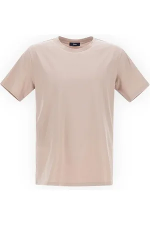 HERNO Koszulki, Mężczyzna, Biały, S, Koszulka Jersey Stretch