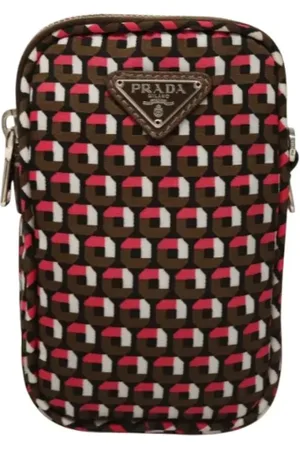 Prada Pre-owned, Kobieta, brązowy, ONE SIZE, Nylon, Pre-owned Nylon prada-bags