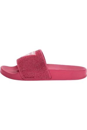 Guess Buty, Kobieta, Różowy, 41 EU, Kapcie plażowe z logo trójkąta z przodu