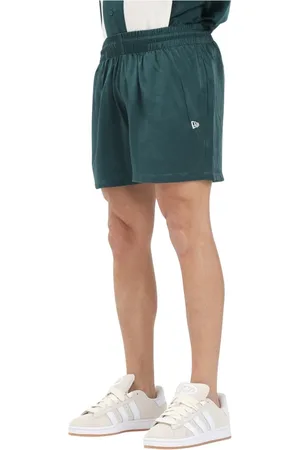 New Era Szorty, Mężczyzna, Zielony, S, Sportowe Zielone Szorty Tkane