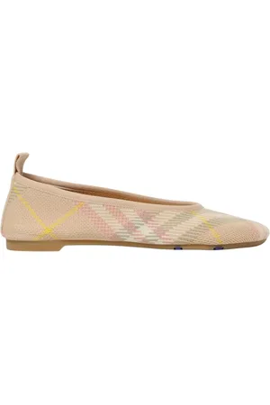 Burberry Buty, Kobieta, Beżowy, 36 EU, Ivory Dzianinowe Baletki