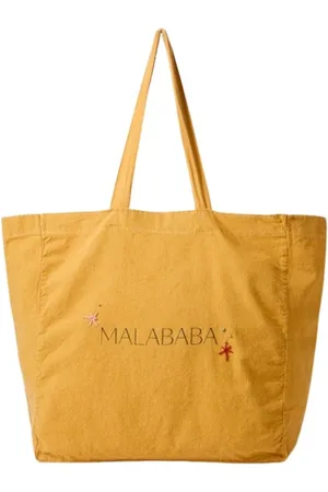 MALABABA Torebki, Kobieta, Pomarańczowy, ONE SIZE, Bawełna, Eko xl wyhaftowana torba