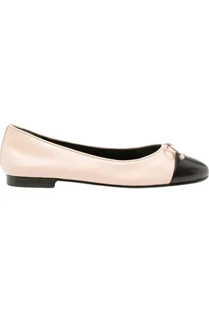 Tory Burch Buty, Kobieta, Różowy, 40 EU, Różowe Skórzane Baletki