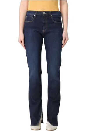 Pinko Jeansy, Kobieta, Niebieski, W25, Straight Spacco Jeansy