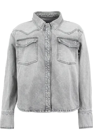 Icon Denim Kurtki, Kobieta, Szary, M, Denim, Szara Koszula Denim