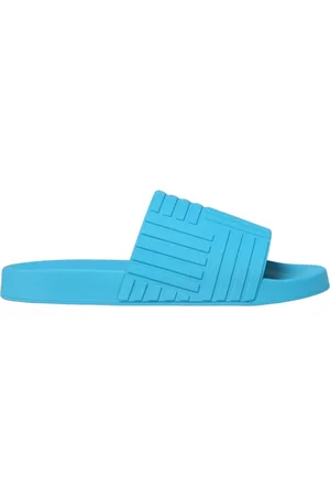 Bottega Veneta Buty, Mężczyzna, Niebieski, 41 EU, Turkusowe Gumowe Casual Slides