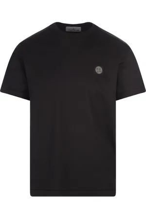 Stone Island Koszulki, Mężczyzna, Czarny, XL, Bawełna, Czarna Bawełna Męska Moda