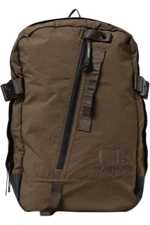 C.P. Company Torebki, Mężczyzna, Zielony, ONE SIZE, Czarny plecak z wieloma przegródkami
