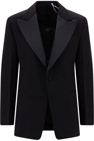 Salvatore Ferragamo Kurtki, Mężczyzna, Czarny, M, Kurtka z wełny typu blazer