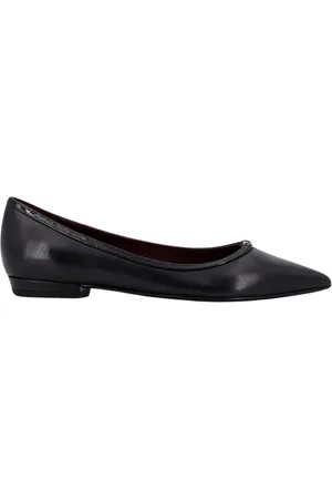 Tory Burch Buty, Kobieta, Czarny, 36 EU, Czarne Skórzane Baletki Elegancki Design