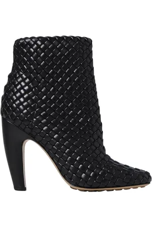 Bottega Veneta Buty, Kobieta, Czarny, 40 EU, Czarne Skórzane Botki