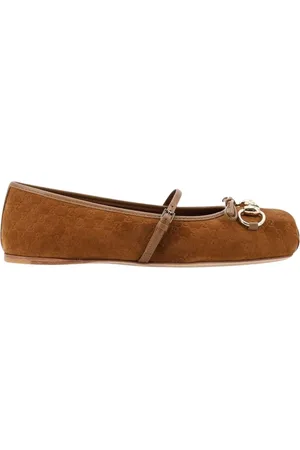 Gucci Buty, Kobieta, brązowy, 40 EU, Eleganckie Wygodne Baletki