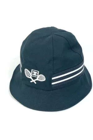 CHANEL Pre-owned, Kobieta, Czarny, ONE SIZE, Bawełna, Pre-owned Cotton hats