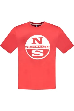 North Sails Koszulki, Mężczyzna, Czerwony, L, Czerwony T-shirt z bawełny