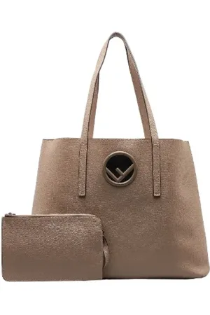 Fendi Pre-owned, Kobieta, Beżowy, ONE SIZE, Skóra, Pre-owned Skórzane torebki