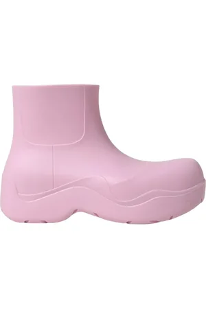 Bottega Veneta Buty, Kobieta, Różowy, 39 EU, Grube Podeszwy Gumowe Botki na Kostkę