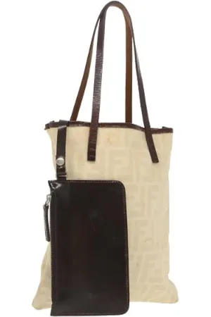 Fendi Pre-owned, Kobieta, Beżowy, ONE SIZE, Pre-owned Canvas handbags