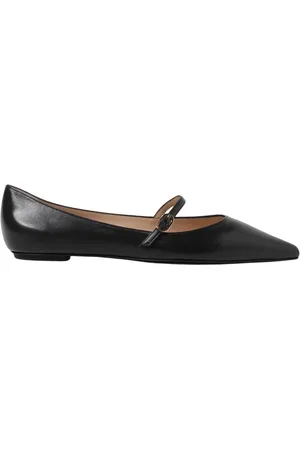 Stuart Weitzman Buty, Kobieta, Czarny, 38 EU, Czarne spiczaste baletki