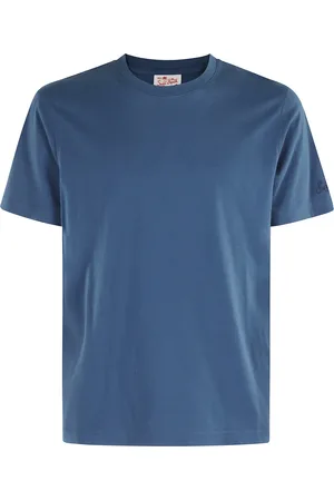MC2 SAINT BARTH Koszulki, Mężczyzna, Niebieski, L, Granatowy T-shirt z okrągłym dekoltem i krótkim rękawem