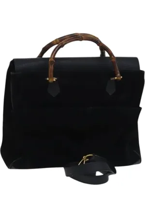 Gucci Pre-owned, Kobieta, Czarny, ONE SIZE, Zamsz, Pre-owned Suede handbags
