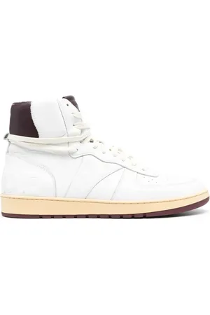 Rhude Buty, Mężczyzna, Biały, 43 EU, Wysokie Sneakersy Panelowe