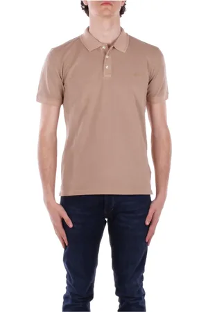 Woolrich Koszulki, Mężczyzna, Beżowy, M, Beżowe T-shirty i Pola z Logo
