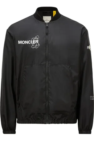 Moncler Kurtki, Mężczyzna, Czarny, XL, Czarne Genius Kurtki z Zamkiem na Rzepy
