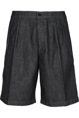 Aspesi Szorty, Mężczyzna, Niebieski, XL, Denim, Denim Bermuda Shorts