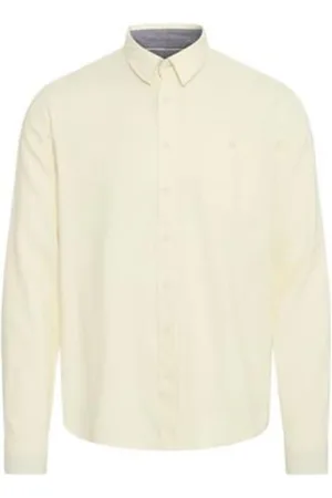 Blend Koszule, Mężczyzna, Beżowy, 2XL, Len, Regular Fit Koszula Męska