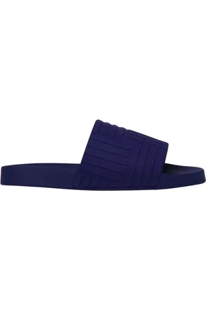 Bottega Veneta Buty, Mężczyzna, Niebieski, 39 EU, Wielokolorowe Gumowe Klapki Stylowe Obuwie
