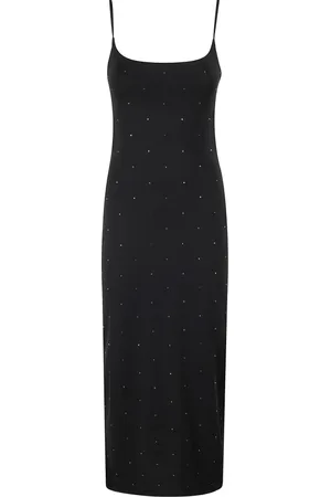 MC2 SAINT BARTH Sukienki, Kobieta, Czarny, M, Czarna Sukienka Bodycon z Cekinami