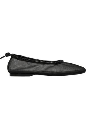 ALOHAS Buty, Kobieta, Czarny, 40 EU, Czerwone Mesh Ballerina Flats