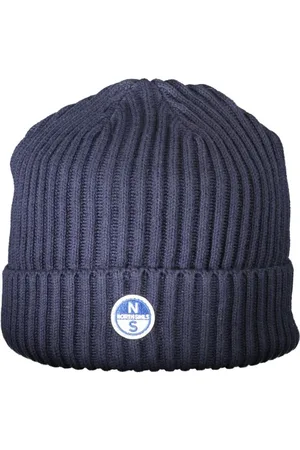 North Sails Akcesoria, Mężczyzna, Niebieski, ONE SIZE, Niebieski Bawełniany Kapelusz i Beanie