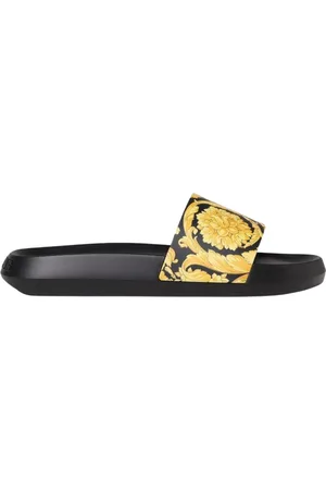 VERSACE Buty, Mężczyzna, Czarny, 40 EU, Barokowe Klapki