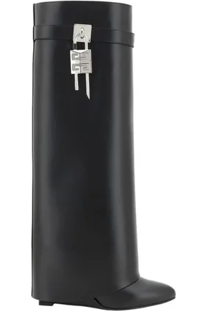 Givenchy Buty, Kobieta, Czarny, 37 EU, Buty ze skóry z palcem migdałowym i obcasem klinowym