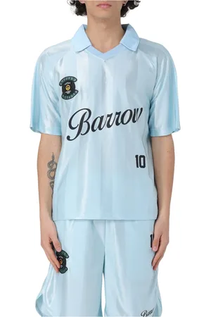 BARROW Koszulki, Mężczyzna, Niebieski, M, Casual Bawełniany T-shirt