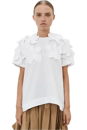 MEIMEIJ Koszulki, Kobieta, Biały, S, Białe T-shirty i Polosy