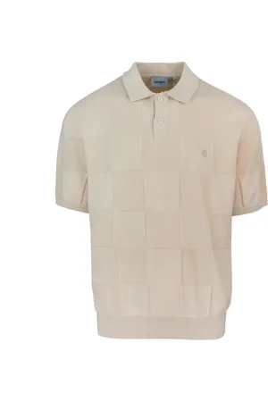 Carhartt Koszulki, Mężczyzna, Beżowy, M, T-shirty i Pola w żebrowanej dzianinie