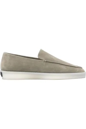 FEAR OF GOD Buty, Mężczyzna, Zielony, 41 EU, Len, Płaskie Buty z Zieloną Podeszwą