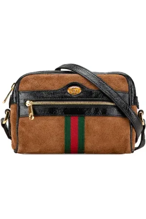 Gucci Pre-owned, Kobieta, brązowy, ONE SIZE, Skóra, Pre-owned Suede crossbody-bags