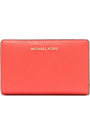 Michael Kors Akcesoria, Kobieta, Pomarańczowy, ONE SIZE, Pomarańczowe Portfele dla Stylowego Wyglądu