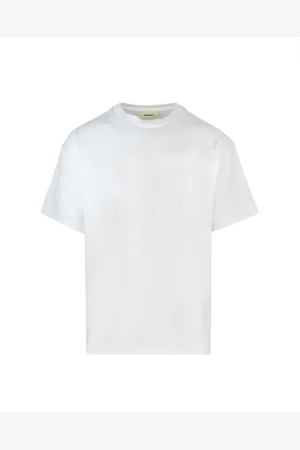 A PAPER KID Koszulki, Mężczyzna, Biały, M, Białe T-shirty i Pola z perełkowym nadrukiem
